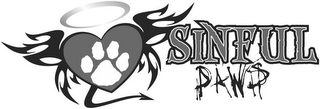 SINFUL PAWS logo
