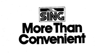 SING MORE THAN CONVENIENT logo