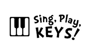 SING, PLAY, KEYS! logo