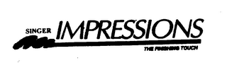 SINGER IMPRESSIONS THE FINISHING TOUCH logo