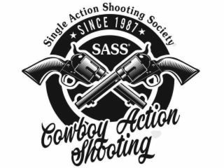 SINGLE ACTION SHOOTING SOCIETY COWBOY ACTION SHOOTING SINCE 1987 SASS logo