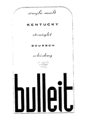 SINGLE MALT KENTUCKY STRAIGHT BOURBON WHISKEY 45% ALCVOL (90 PROOF) 740 MIL BULLEIT logo