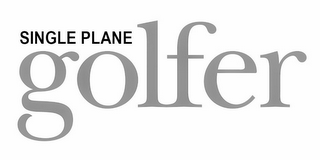 SINGLE PLANE GOLFER logo