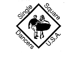 SINGLE SQUARE DANCERS U.S.A. logo