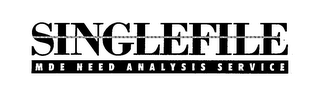 SINGLEFILE MDE NEED ANALYSIS SERVICE logo