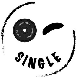 SINGLEGYM SINGLE BARBELL 45 LBS logo