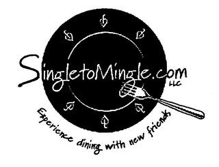 SINGLETOMINGLE.COM LLC EXPERIENCE DINING WITH NEW FRIENDS logo