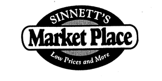 SINNETT'S MARKET PLACE LOW PRICES AND MORE logo