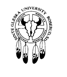 SINTE GLESKA UNIVERSITY ROSEBUD, SD WACANTOGNAKA WOKSAPE WOOHITIKA WOWACINTANKA logo