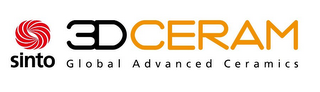 SINTO 3DCERAM GLOBAL ADVANCED CERAMICS logo