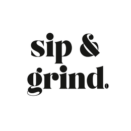 SIP & GRIND logo