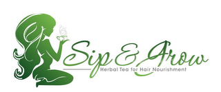 SIP & GROW TEA HERBAL TEA FOR HAIR NOURISHMENT logo