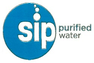 SIP PURIFIED WATER logo