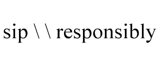 SIP \\ RESPONSIBLY logo