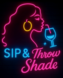 SIP& THROW SHADE logo