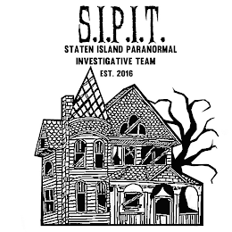 S.I.P.I.T. STATEN ISLAND PARANORMAL INVESTIGATIVE TEAM EST. 2016 logo