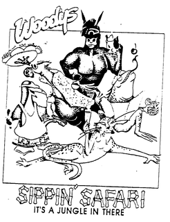 SIPPIN' SAFARI IT'S A JUNGLE IN THERE logo