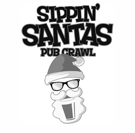 SIPPIN' SANTAS PUB CRAWL logo