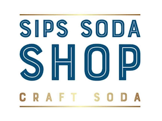 SIPS SODA SHOP CRAFT SODA logo