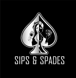 SIPS & SPADES A A A A A A logo