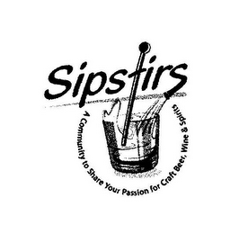 SIPSTIRS A COMMUNITY TO SHARE YOUR PASSION FOR CRAFT BEER, WINE & SPIRITS logo