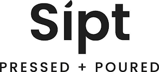 SIPT PRESSED + POURED logo