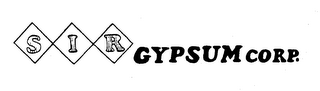 SIR GYPSUM CORP. logo