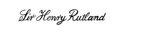 SIR HENRY RUTLAND logo