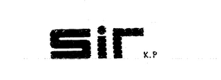 SIR K.P. logo