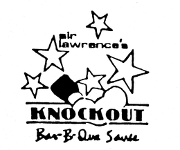 SIR LAWRENCE'S KNOCKOUT BAR-B-QUE SAUCE logo
