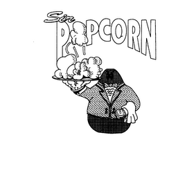 SIR POPCORN logo