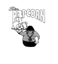 SIR POPCORN logo