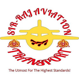 SIR-RAJ AVIATION TRANSPORT 777 THE UTMOST FOR THE HIGHEST STANDARDS! logo