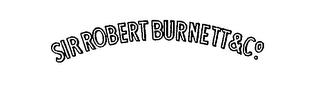 SIR ROBERT BURNETT & CO. logo