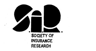 S.I.R. SOCIETY OF INSURANCE RESEARCH logo