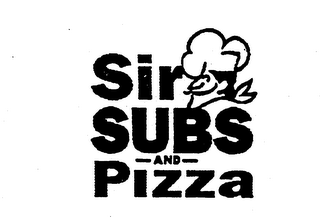SIR SUBS AND PIZZA logo