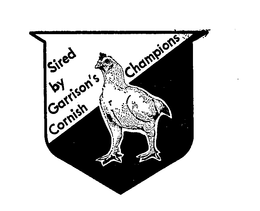 SIRED BY GARRISON'S CORNISH CHAMPION logo