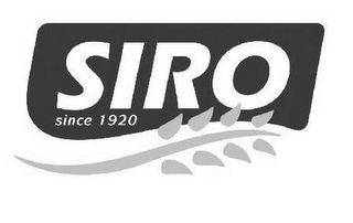 SIRO SINCE 1920 logo