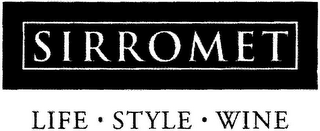 SIRROMET LIFE STYLE WINE logo