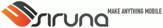 SIRUNA MAKE ANYTHING MOBILE logo