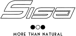 SISA MORE THAN NATURAL logo