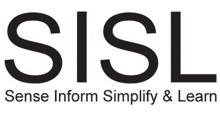 SISL SENSE INFORM SIMPLIFY & LEARN logo