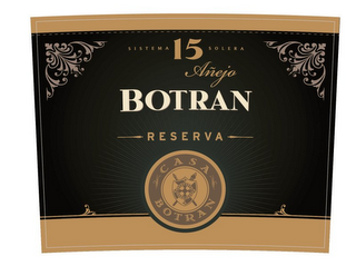 SISTEMA 15 SOLERA AÑEJO BOTRAN RESERVA CASA BOTRAN logo