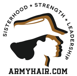 SISTERHOOD STRENGTH LEADERSHIP ARMYHAIR.COM logo