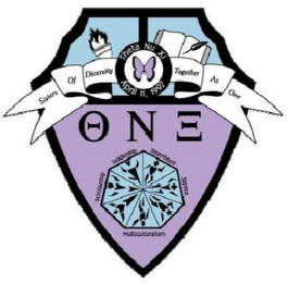 SISTERS OF DIVERSITY, THETA NU XI, APRIL 11 1997, TOGETHER AS ONE, SCHOLARSHIP LEADERSHIP, SISTERHOOD, SERVICE, MULTICULTURALISM logo