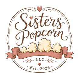 SISTERS POPCORN LLC EST. 2026 logo