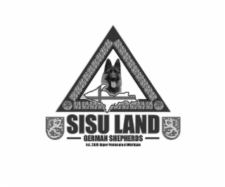 SISU LAND GERMAN SHEPHERDS EST. 2020 UPPER PENINSULA OF MICHIGAN logo