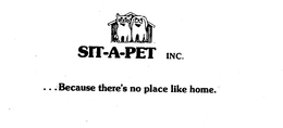 SIT-A-PET INC. ...BECAUSE THERE'S NO PLACE LIKE HOME logo