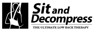 SIT AND DECOMPRESS THE ULTIMATE LOW BACK THERAPY logo