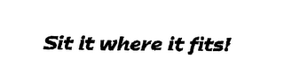 SIT IT WHERE IT FITS! logo